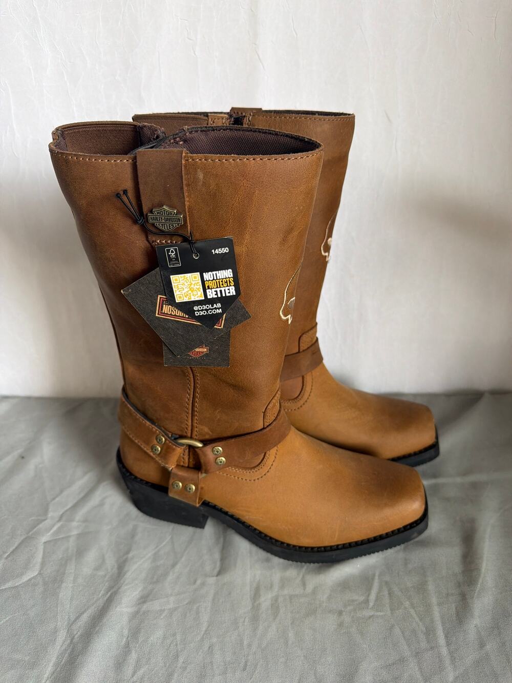 Harley-Davidson Women's Korsen Tall Ride Waterproof Moto boots 9 NWT